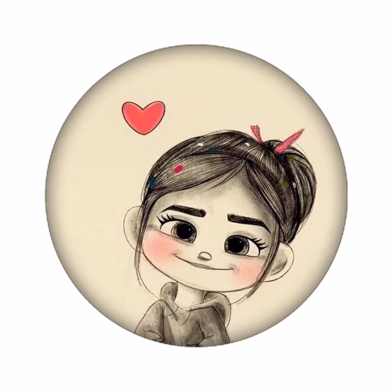 استیکر تزئینی موبایل مدل دختر کد 2578