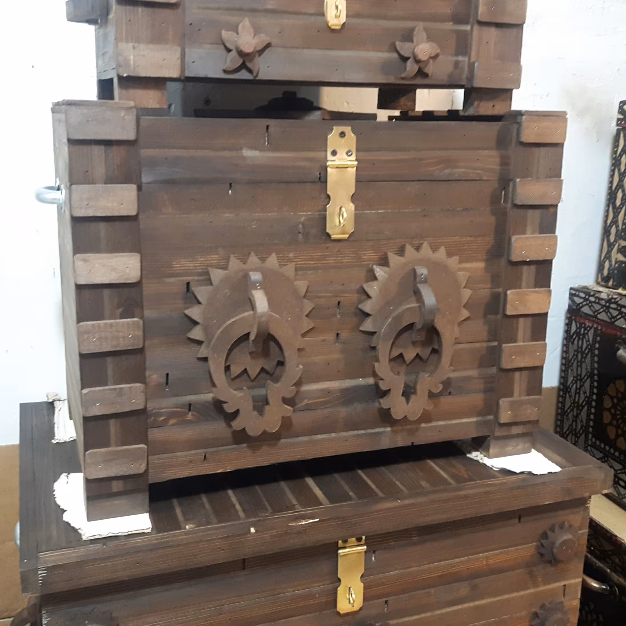 صندوق چوبی نراد سایز 50 تمام چوب و مدل روسی در ابعاد 50در30