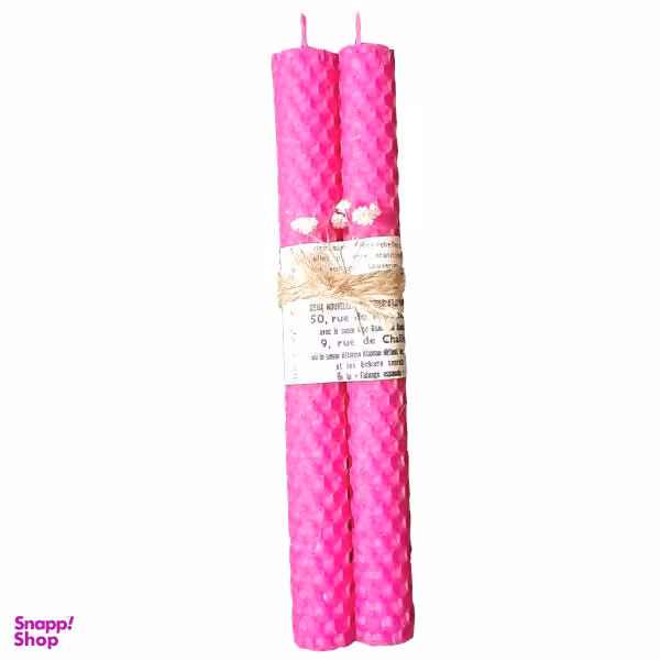 شمع مدل موم عسل مجموعه 2عددی