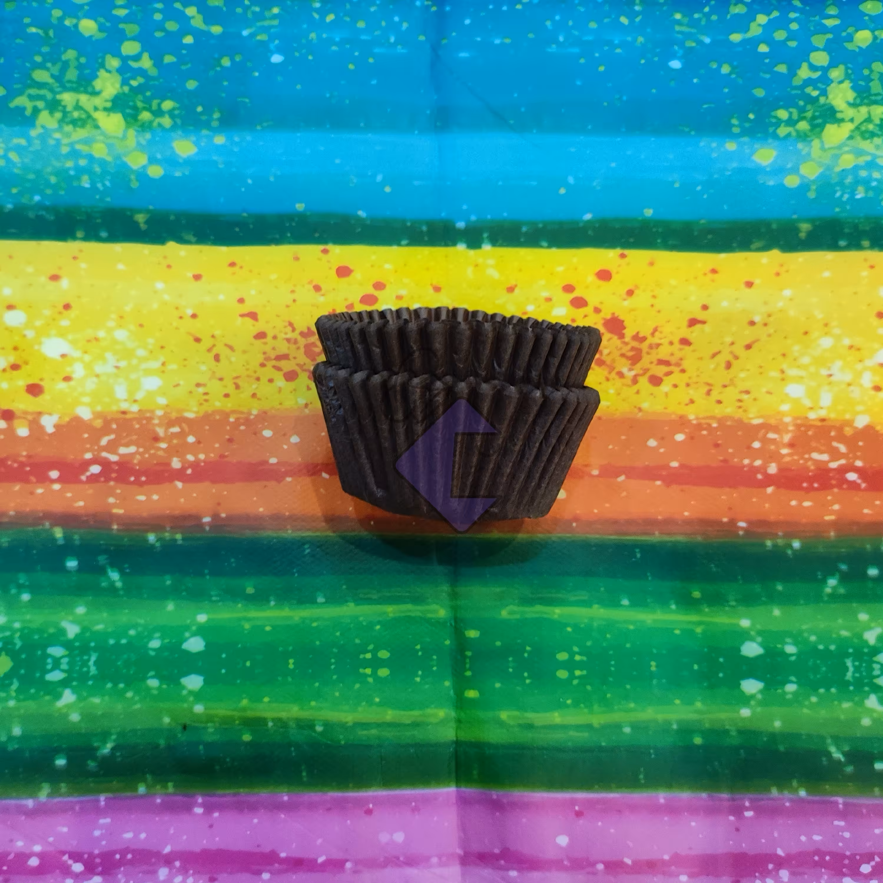 کپسول کاغذی کاپ کیک رنگ قهوه ای بسته 50 عددی