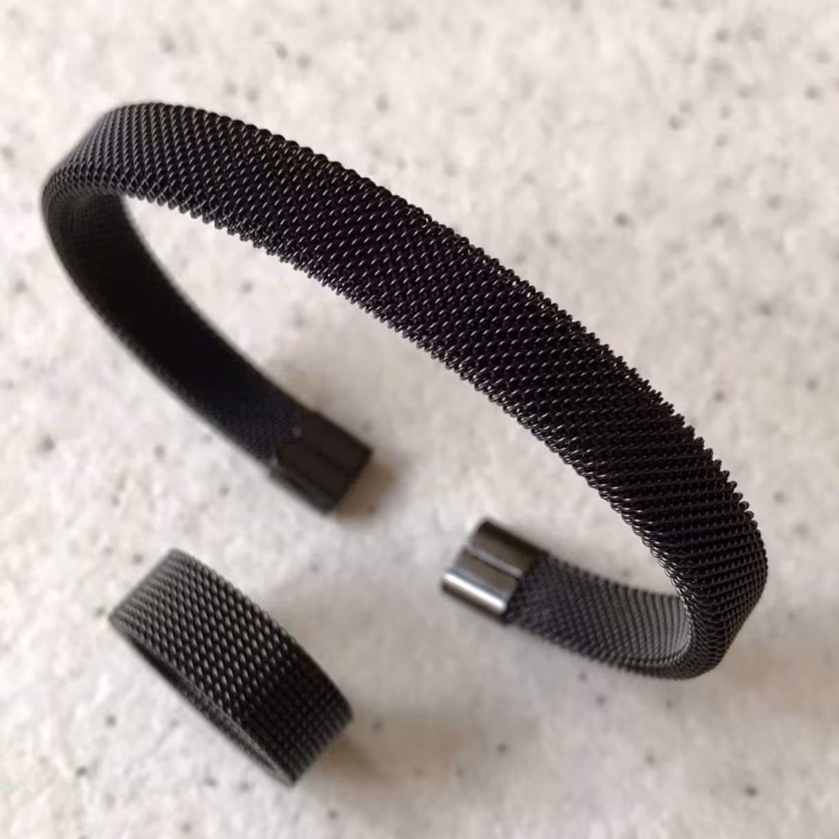 ست دستبند و انگشتر کارتیر مشکی