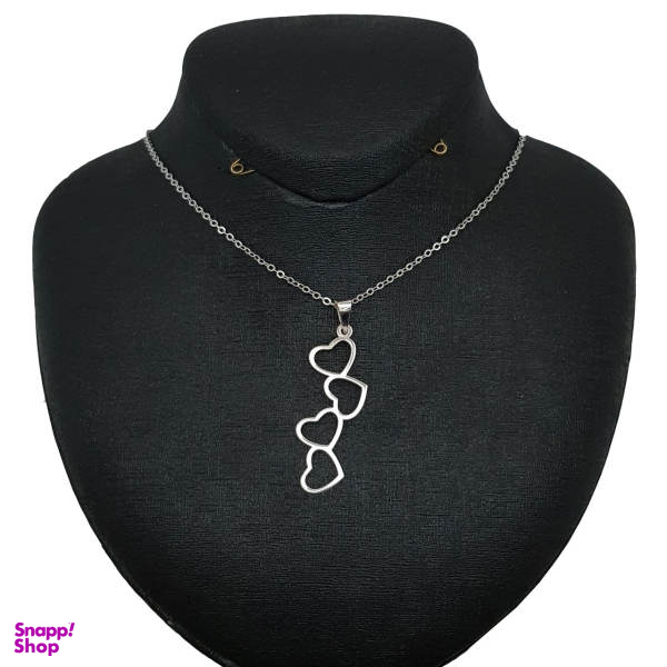 گردنبند نقره ترمه مدل قلب فروهرت کد AC34