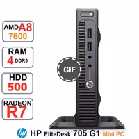مینی کیس HP EliteDesk 705 G1 tiny A8-7600B رم4