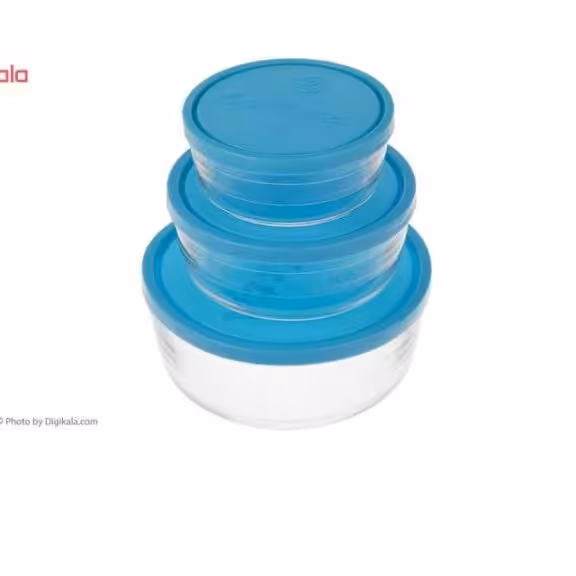 ظرف غذای بلور 3تایی 