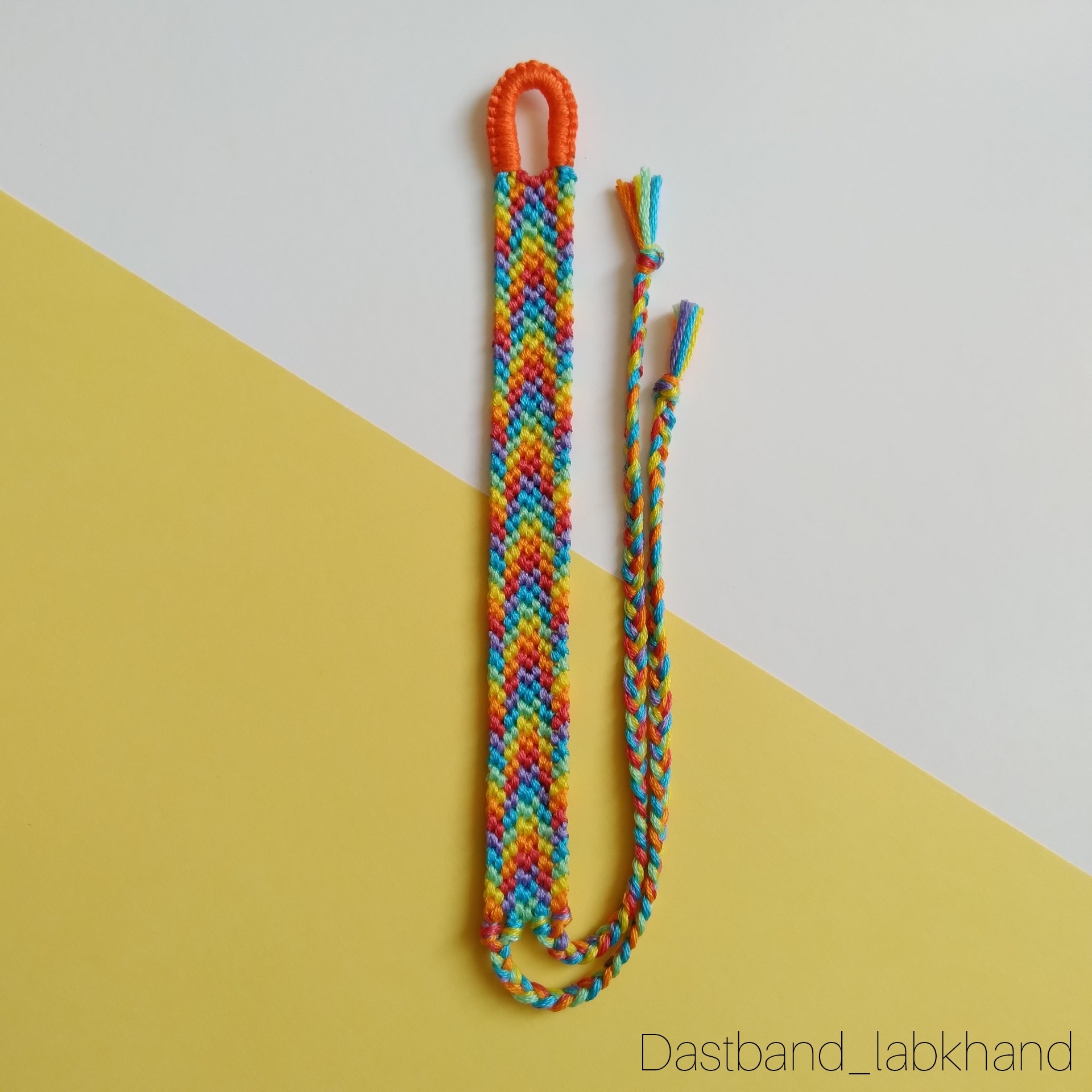 دستبند دوستی دستبافت کد 28