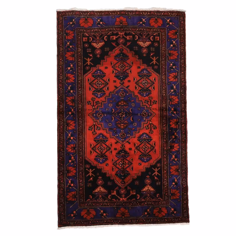 فرش قدیمی دستباف سه متری طرح ترنج کد 4020234