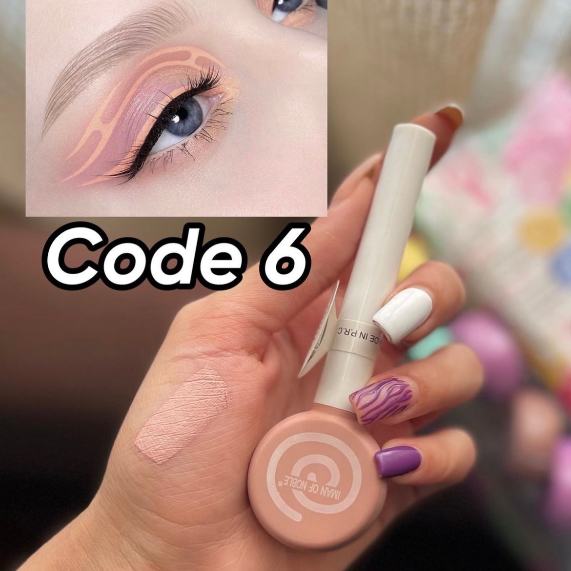 خط چشم آبنباتی رنگ کالباسی