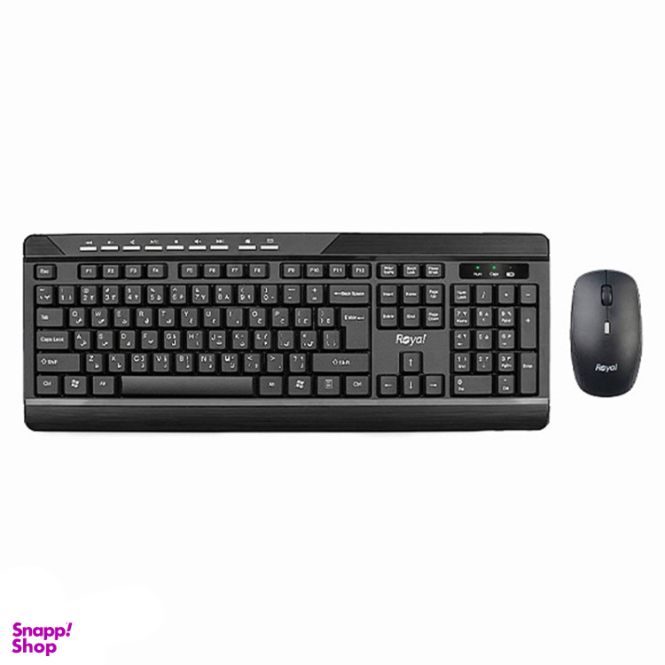 ماوس و کیبورد بی سیم رویال مدل KM-830