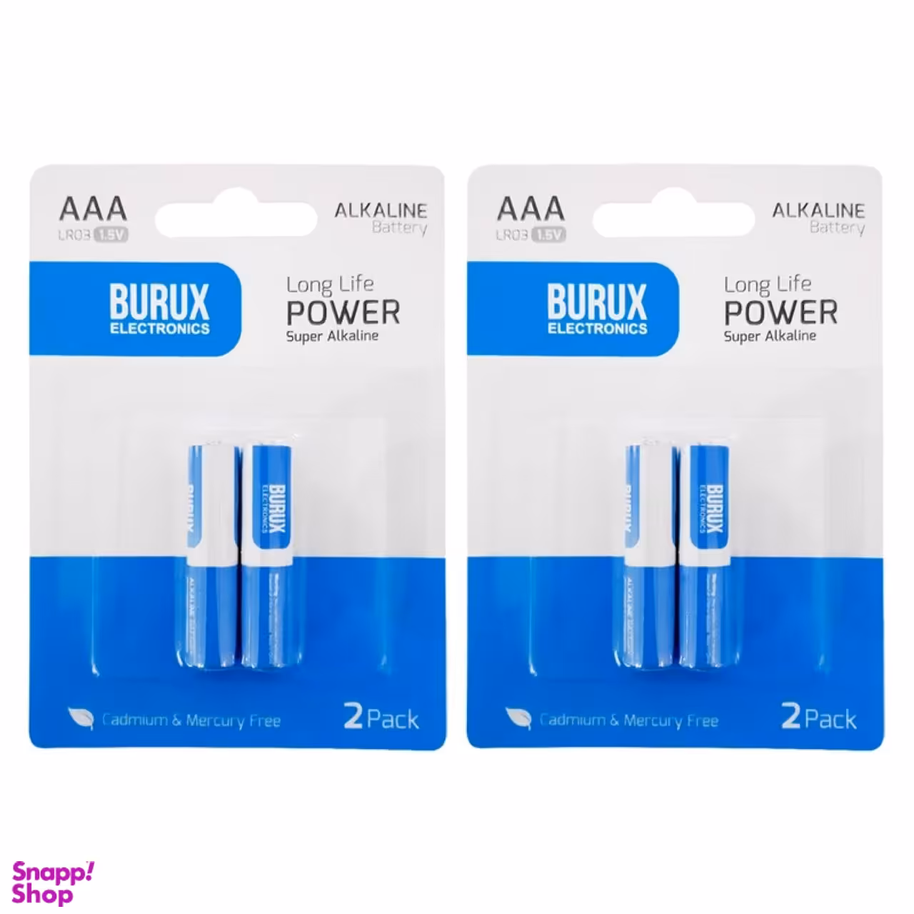 باتری نیم قلمی بروکس مدل آلکالاین AAA بسته 4 عددی