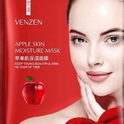 6 عدد ماسک ورقه ای سیب سرخ  روشن کننده پوست ضد لک و ضد جوش با رایحه انتخابی