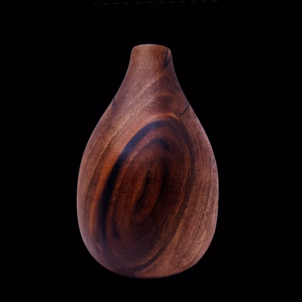 گلدان چوبی مدل هلیا (چوب تیره) 11cm 