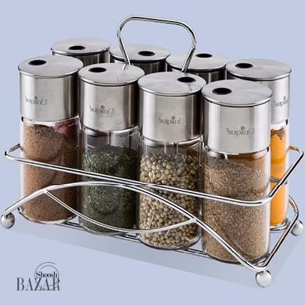 سرویس جا ادویه 8 پارچه مستطیل یونیک کد 1624