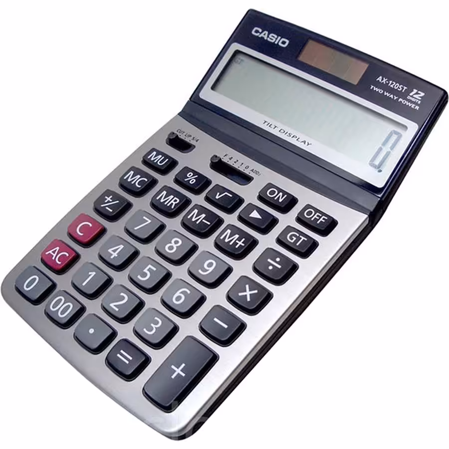 ماشین حساب رومیزی کاسیو مدل AX-120ST