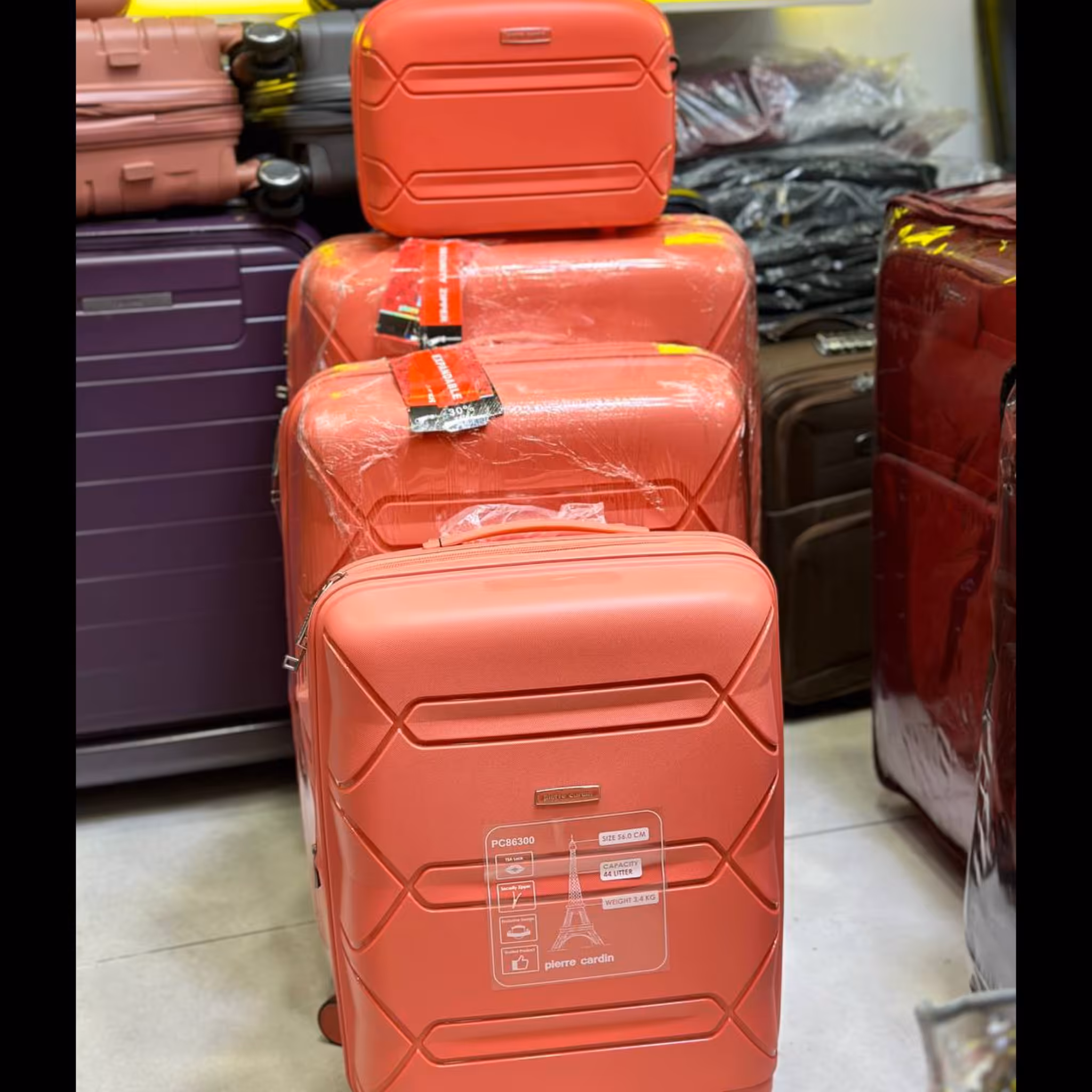 چمدان چهار تیکه pierre cardin 