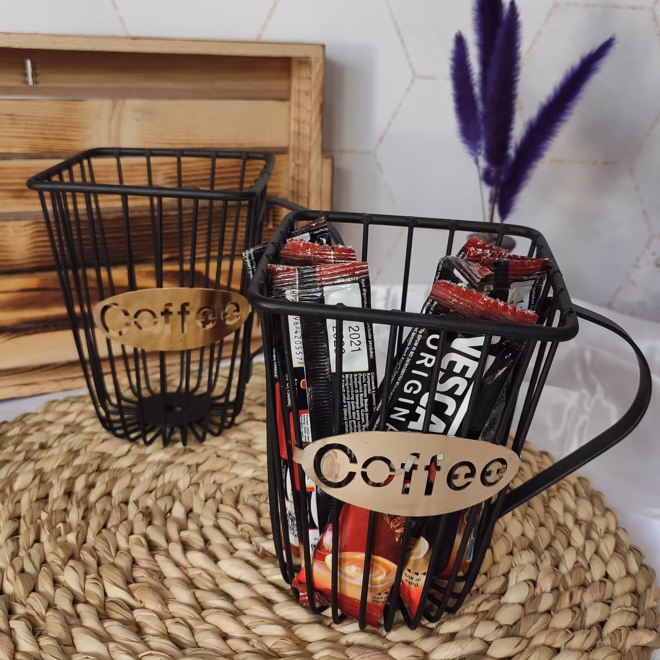 لیوان کافی فلزی مشکی 