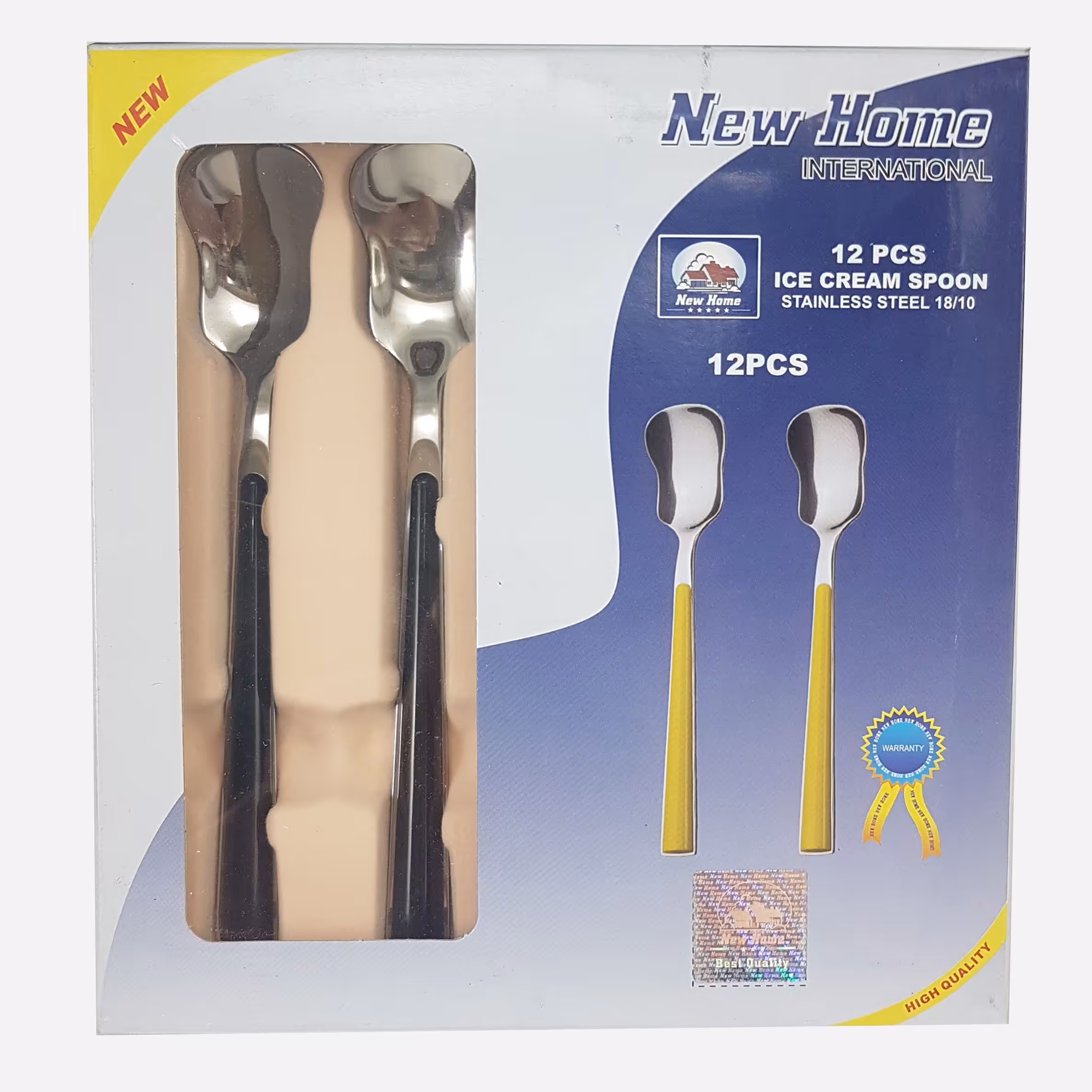 قاشق بستنی خوری گرد رنگی نیوهوم