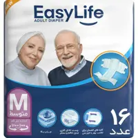 پوشینه ایزی لایف بزرگسال سایز متوسط ( M ) ( 16 عددی )