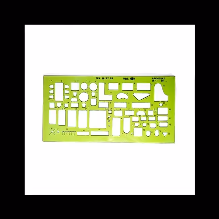 شابلون مبلمان 1.50(TABLE) بسته  24 عددی 