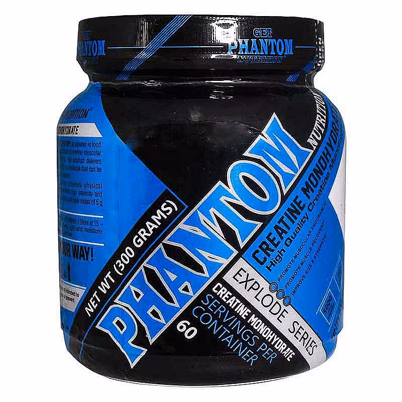 قیمت خرید اینترنتی پودر کراتین مونوهیدرات فانتوم نوتریشن 300 گرمی | فارموکسین