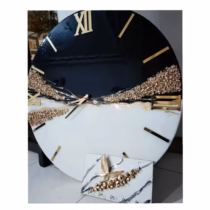 ساعت رزینی با موتور ارامگرد کیفیت عالی طرح و شکل اعداد به انتخاب مشتری