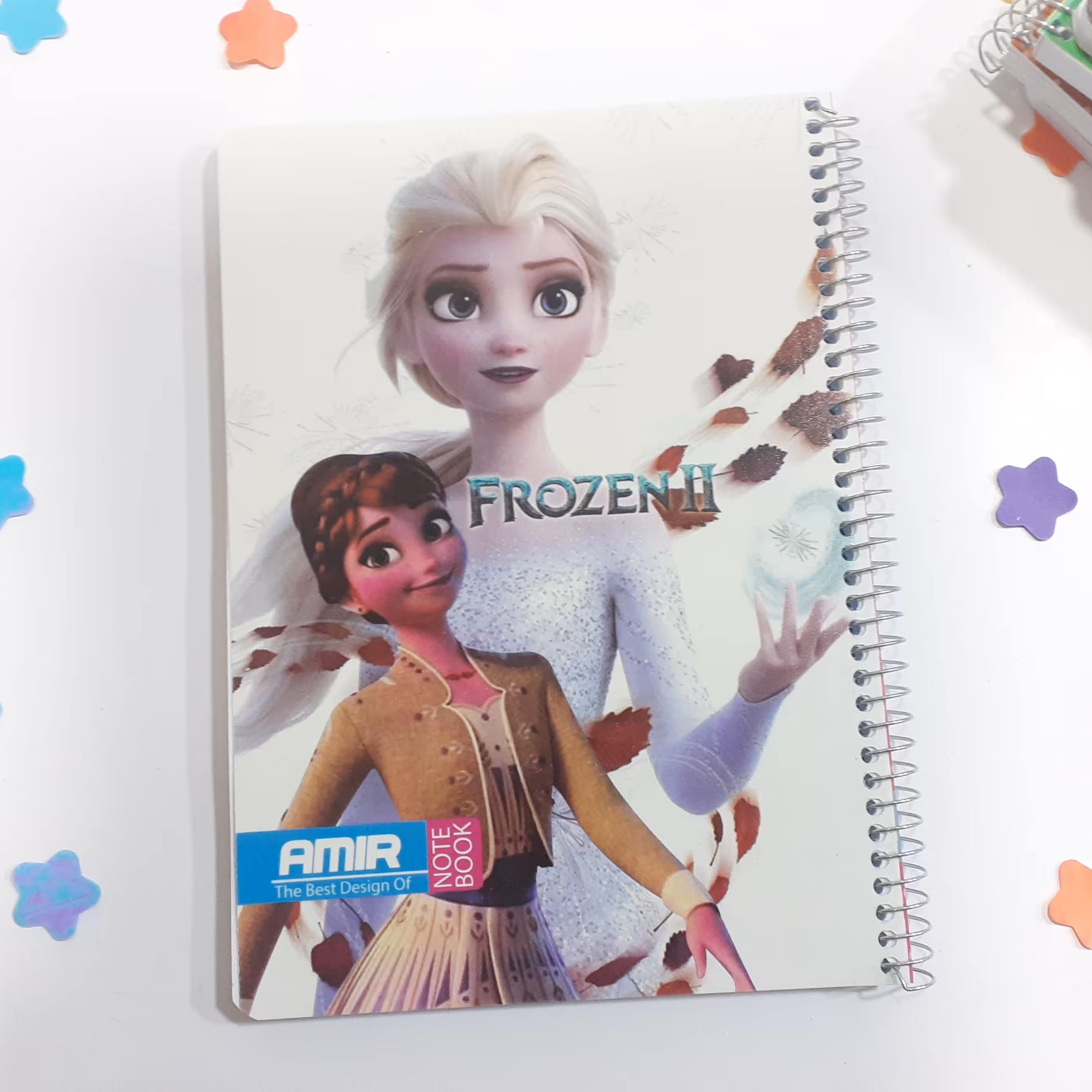 دفتر سیمی طلقی 100 برگ امیر طرح دخترانه