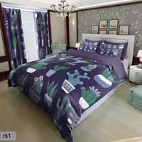 سرویس روتختی 1 نفره تنسل چاپی برندترک لند (Turk Land)  کد rs 1