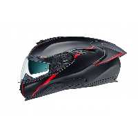 کلاه کاسکت موتورسیکلت مشکی میانبر SX100R ایمنی بسته مات سیاه قرمز Genel Markalar