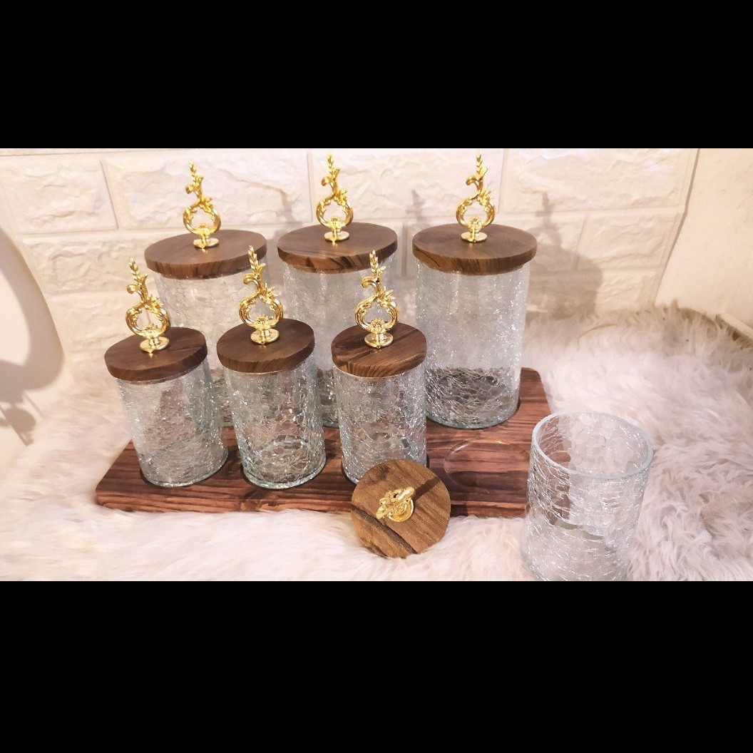پاسماوری 7 پارچه شیشه آبگز