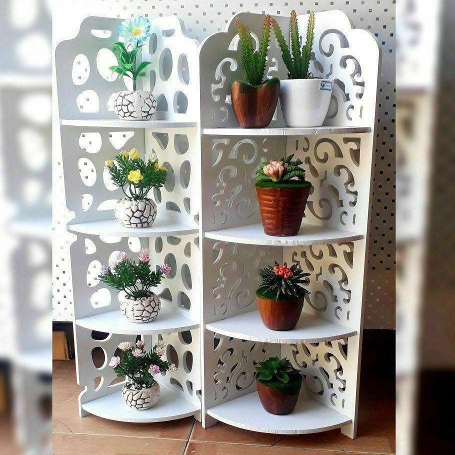 شلف  کنج چهار طبقه pvc (شلف گلدان) عکس نمونه موجود در اسلاید دوم می باشد. 