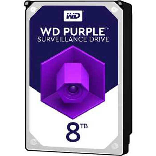 هارددیسک اینترنال وسترن دیجیتال مدل Purple WD82EJRX ظرفیت 8 ترابایت