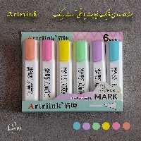 بسته 6 عددی ماژیک هایلایت پاستلی آرت رینک 