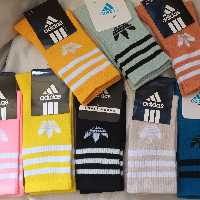 جوراب ساقدار آدیداس نخ پنبه 