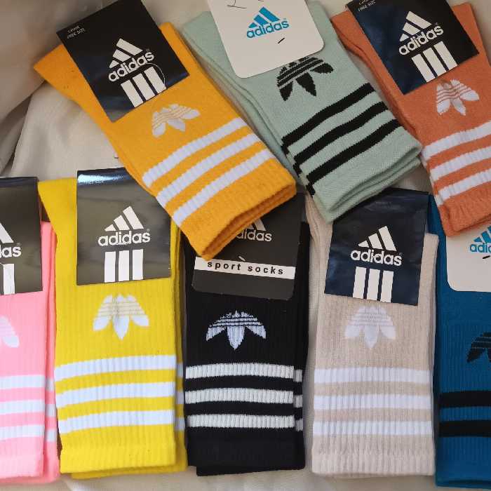 جوراب ساقدار آدیداس نخ پنبه 