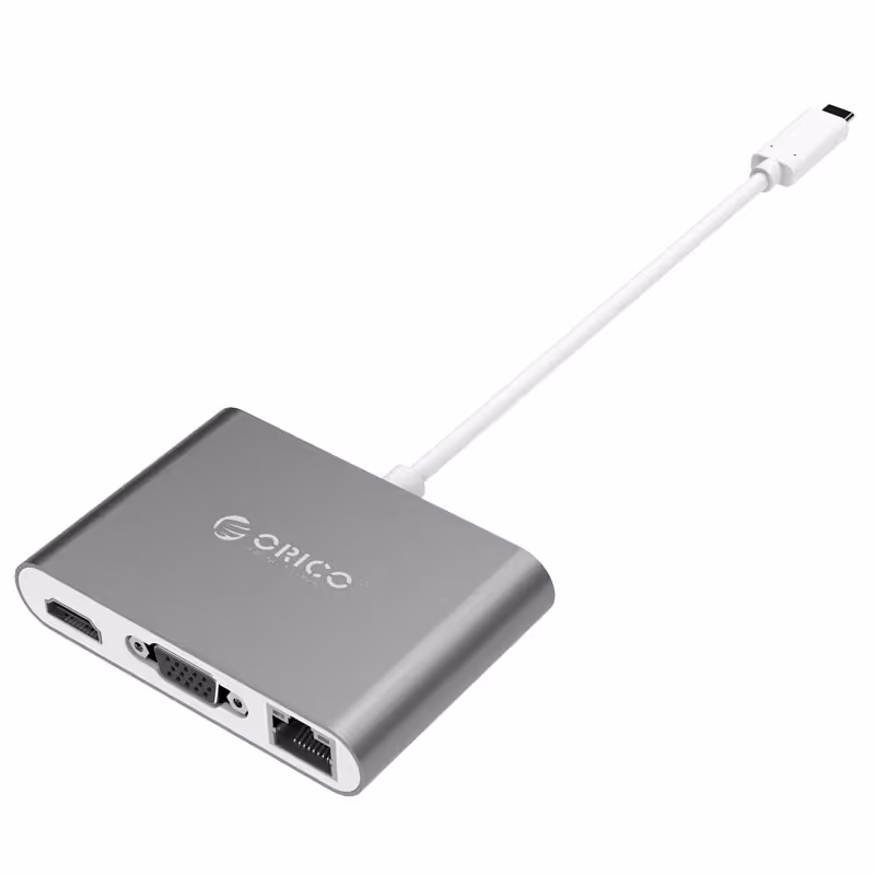 مبدل USB-C به USB/RJ45/VGA/HDMI اوریکو مدل RCNB