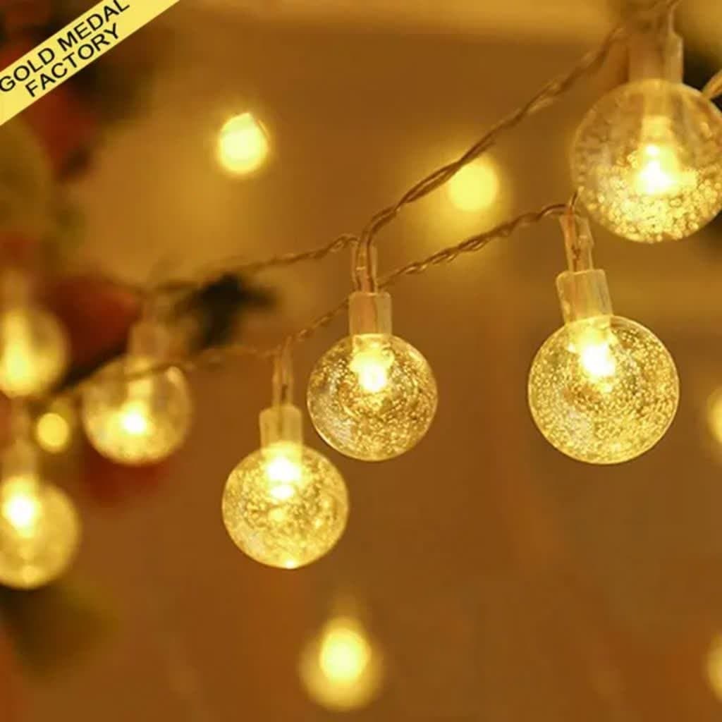 گوی کریستالی حباب دار شفاف تیله ای ریموت دار  آفتابی توپی
