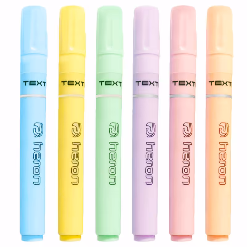 ماژیک علامت گذار هرون مدل پاستیلی بسته 6 عددی