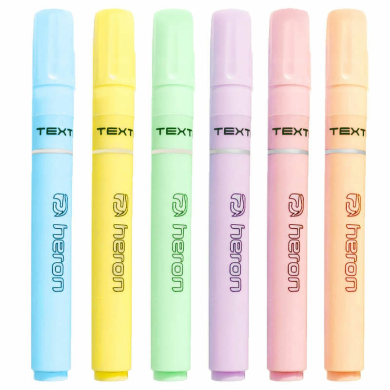 ماژیک علامت گذار هرون مدل پاستیلی بسته 6 عددی