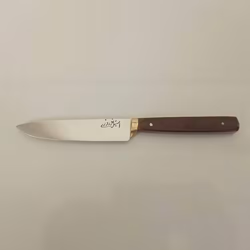 چاقو آشپزخانه بسیار تیز فولاد استیل دم دستی نوروزی زنجان با کیفیت عالی دسته فیبر

