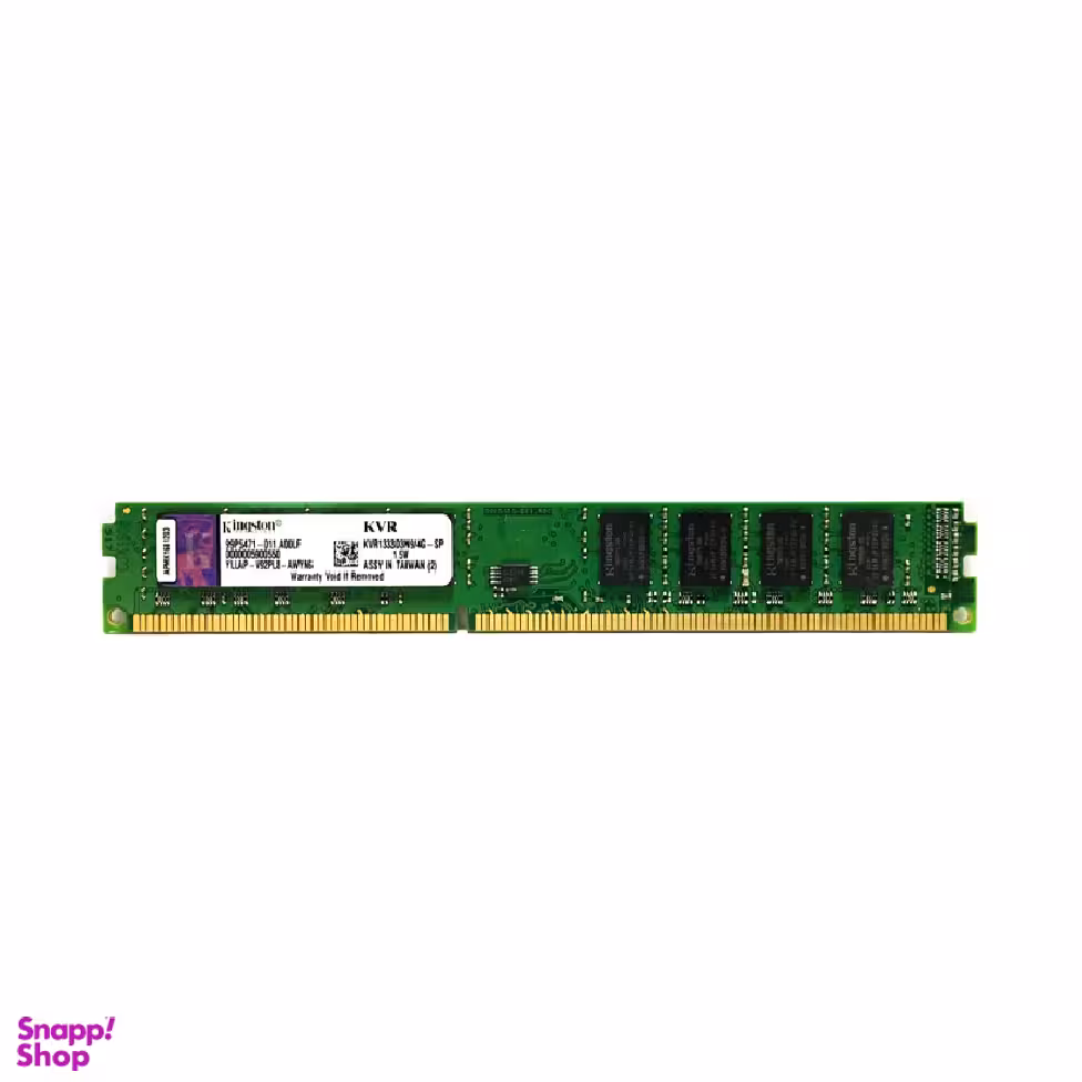 رم دسکتاپ کینگستون مدل KVR1333D3N9/4G DDR3 1333MHz ظرفیت 4 گیگابایت