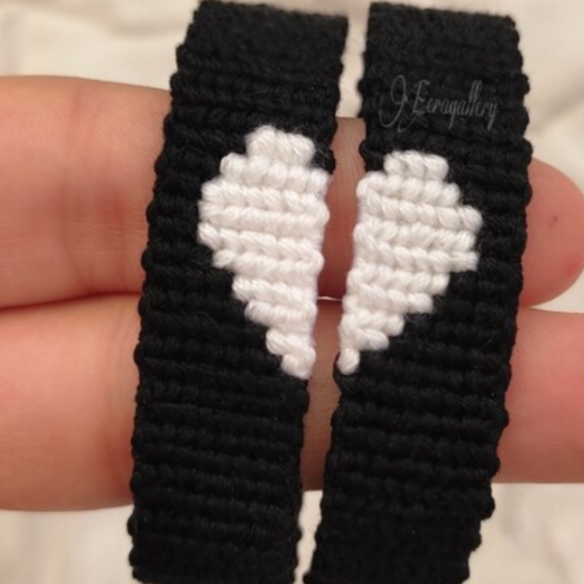 دستبند دوستی طرح نیمه قلب  عاشقانه کد 20