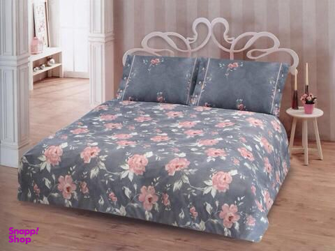 ست لحاف 3 تکه رزین تاژ (Rezin Taj) مدل رانفورس ایزابل یک نفره سایز 47x19x60 سانتی متر