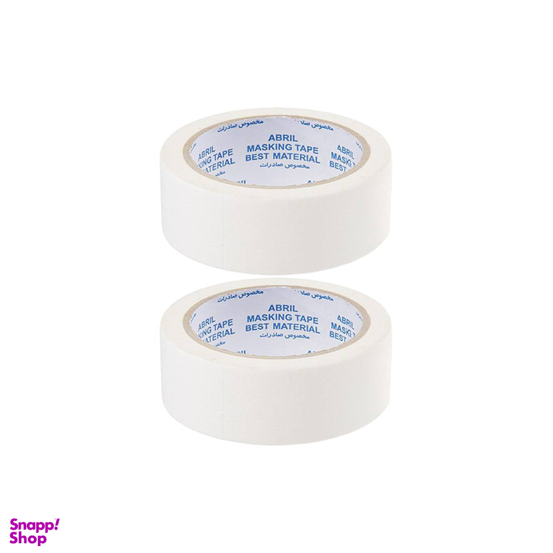 نوار چسب کاغذی آبریل پهنای 4 سانتی متر بسته 2 عددی