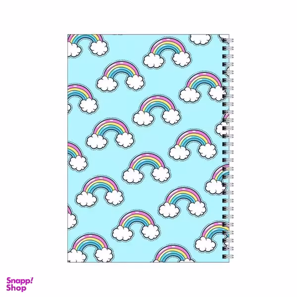 دفتر مشق 80 برگ بامبیلیپ طرح پترن رنگین کمان کد 9503461