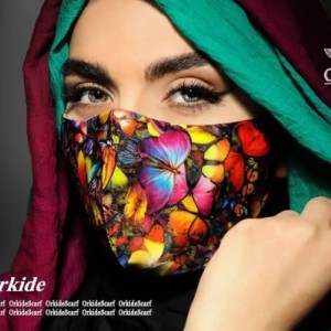 ماسک نخ ابریشم ارکیده