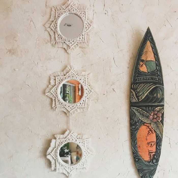 آینه سه تایی مکرومه