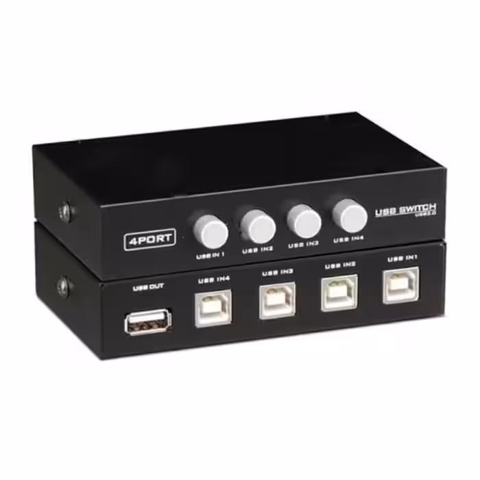 دیتا سوئیچ دستی 4 پورت V-net مدل USB