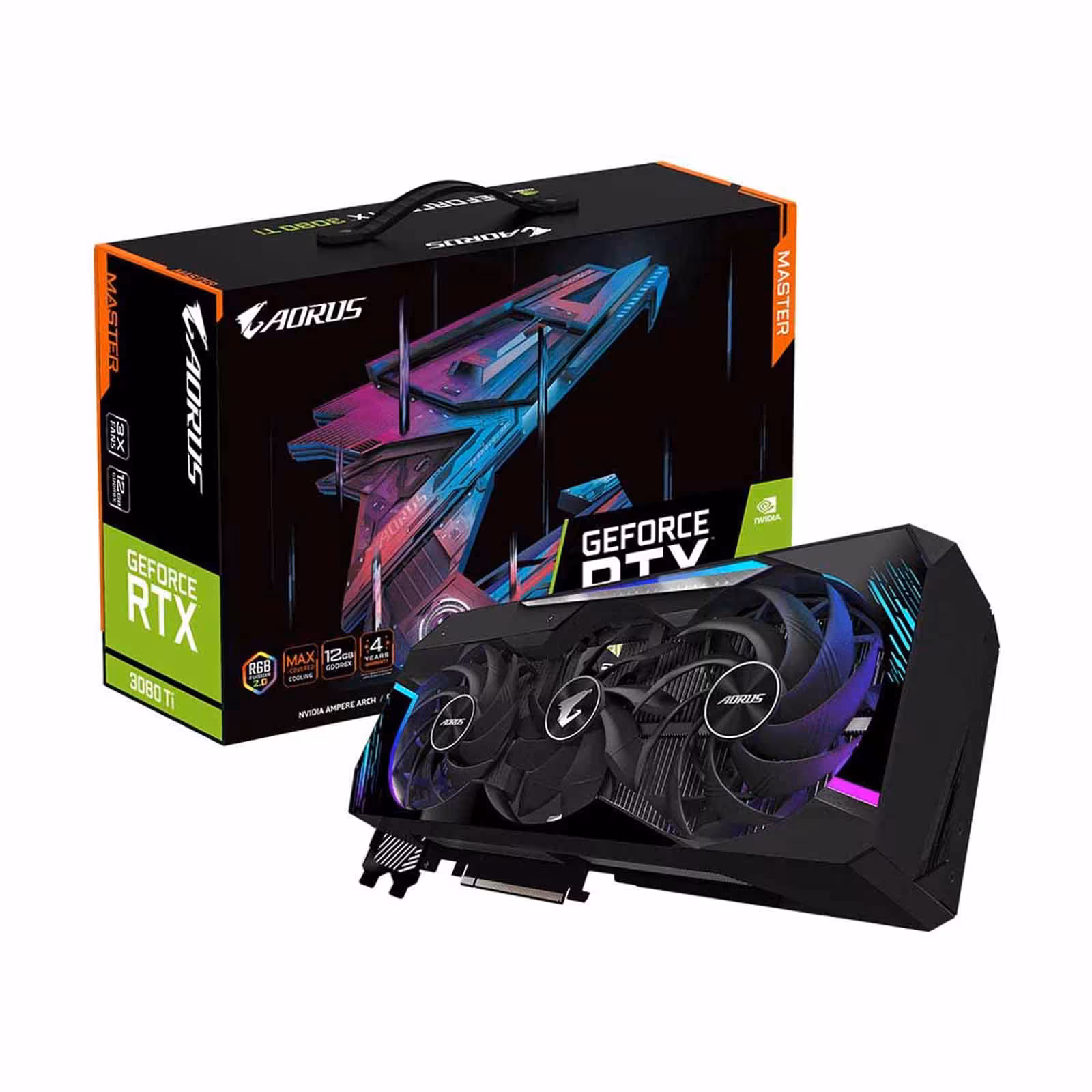 خرید کارت گرافیک گیگابایت Graphics Gigabyte AORUS GeForce RTX 3080 Ti MASTER 12G با بهترین قیمت