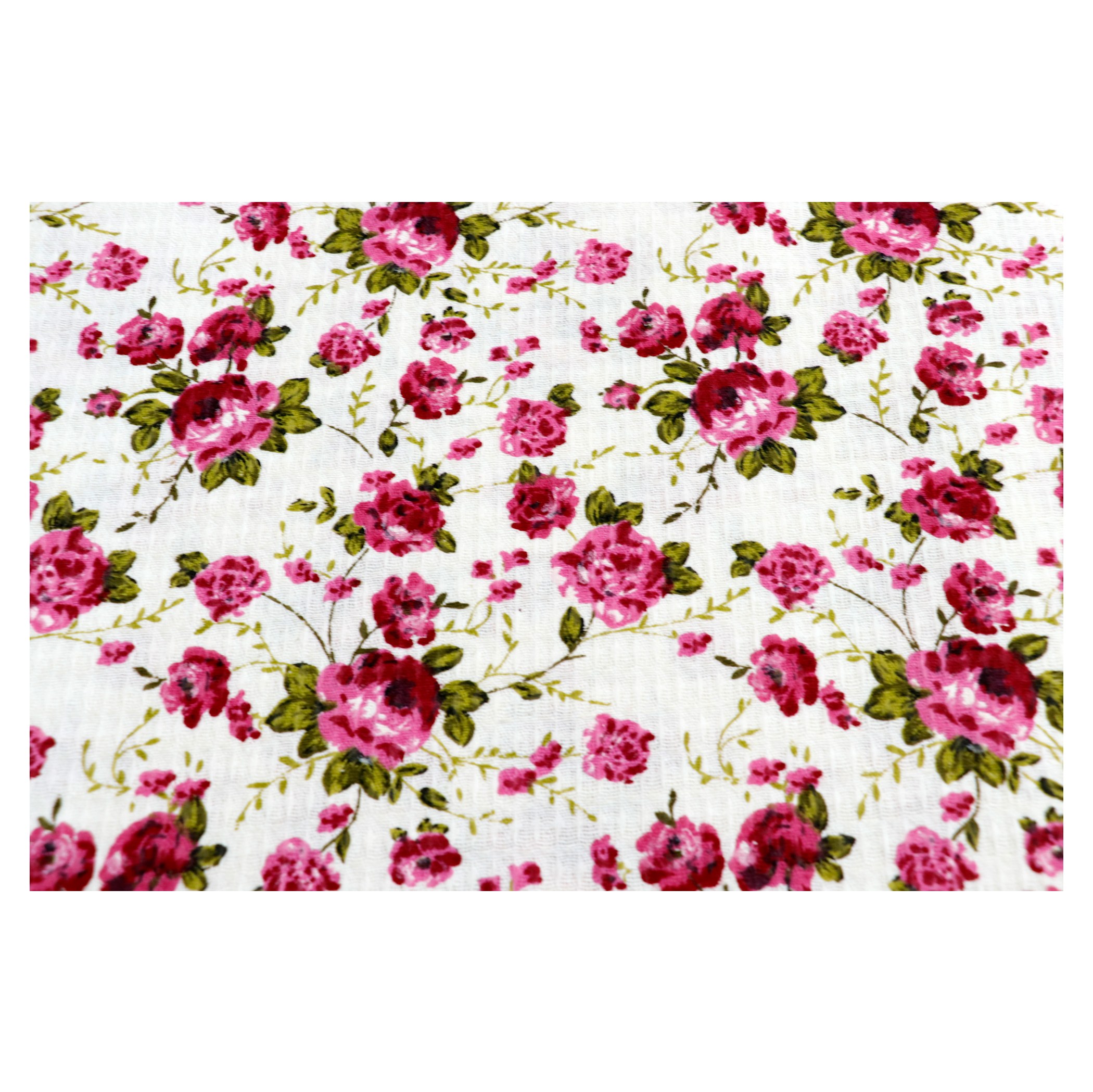 پارچه دستمالی آشپزخانه مدل گل رز  به طول 1 متر 