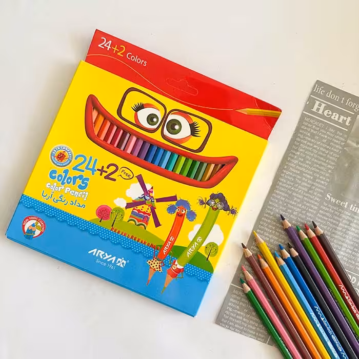 مدادرنگی24 2رنگ جعبه مقوا آریا