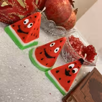 شمع یلدایی مخروطی کوتاه